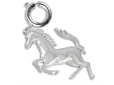 Colgante Caballo 6mm, Plata 925