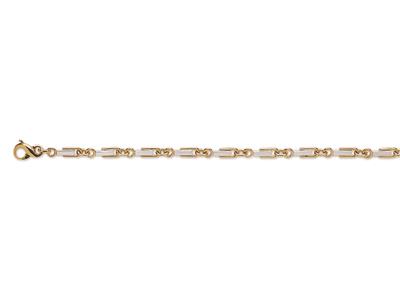 Pulsera Maciza 5 Mm, 21 Cm, Oro De 18 Quilates