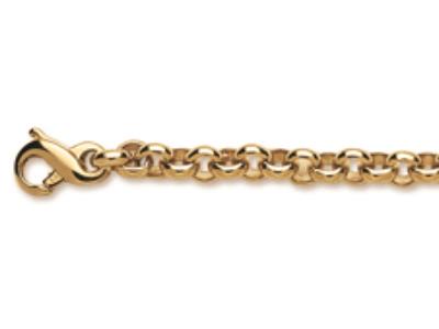 Pulsera Jaseron 5,5 Mm, 19 Cm, Oro Amarillo 18k