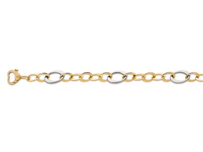 Pulsera 3 Fichas 8,8-13 Mm, 19 Cm, Oro 18k