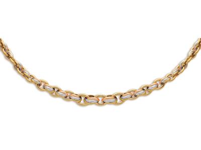 Collar Hawai, 11,50 MM De Cada, 45 Cm, Oro Tricolor 18k. Ref. 5067