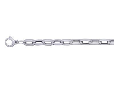 Pulsera Forçat 8 Mm, 19,5 Cm, Plata 925 Rodiada