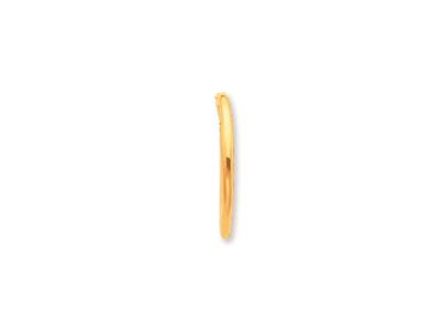 Pendientes De Aro Redondos De Alambre De 1,6 mm, Diámetro Exterior De 14 mm, Oro Amarillo De 18 Quilates - Imagen Estandar - 2