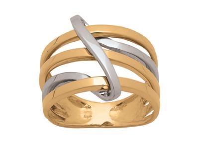 Anillo, Fantasa Multihilos, Oro De 18 Quilates, Dedo 56