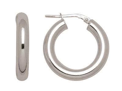 Aros Criollos De Alambre Redondo De4mm, Diámetro Interior De 15mm, Plata 925