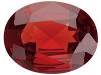 Granate-Oval-8-X-6-MM