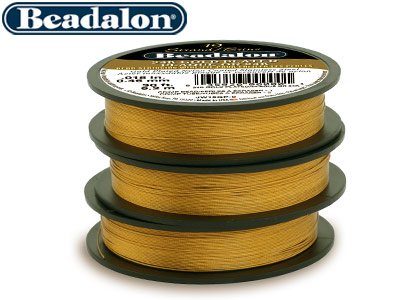 Hilo Chapado En Oro De 24 Ct De Beadalon De 19 Hebras, 0,46 MM X 4,6 M - Imagen Estandar - 2