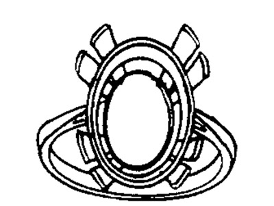 Anillo Engastado Con 4 Garras Dobles Para Piedra De 16 X 12 mm, Plata 925, Tamaño 53/54 - Imagen Estandar - 3