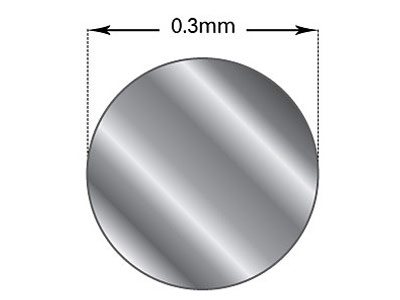 Hilo Redondo Fino De Plata Recocidade 0,30 mm, Longitud De 3 Metros - Imagen Estandar - 2