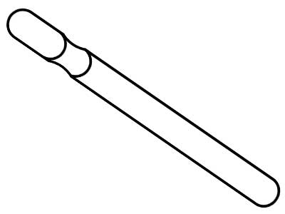 Alfiler De Pendiente De Oro Blanco De 9 Ct Y De 9,5 X 0,8 MM En Paquete De 6 Unidades, 100% Oro Reciclado - Imagen Estandar - 2