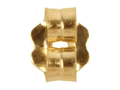 Poussette Belge Festoneado, Oro Amarillo De 18 Quilates. Ref. 07401-bis, Por Par - Imagen Estandar - 2