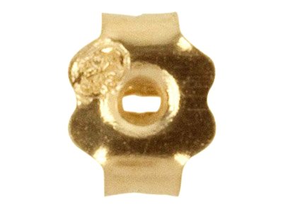 Poussette Belge Festoneado, Oro Amarillo De 18 Quilates. Ref. 07401-bis, Por Par - Imagen Estandar - 3