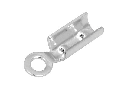 Tope De Plata De Ley, 3 Mm, Paquetede 10, Tope Plegable Para Cordncuero