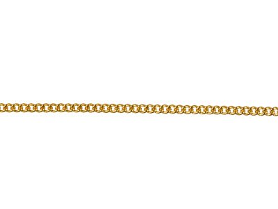 Cadena Barbada 1,2 mm, 40 cm, Dorado* - Imagen Estandar - 2