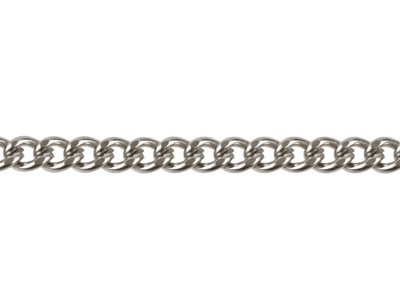 Cadena De Eslabones Gourmette 3 Mm,60 Cm, Acero Inoxidable - Imagen Estandar - 2