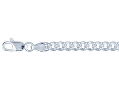 Pulsera Gourmette De 4,2mm, 19cm,plata 925