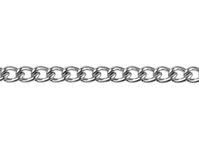Cadena De Tipo Gourmette De 4,4 mm,longitud De 1 Metro, Plateada* - Imagen Estandar - 1