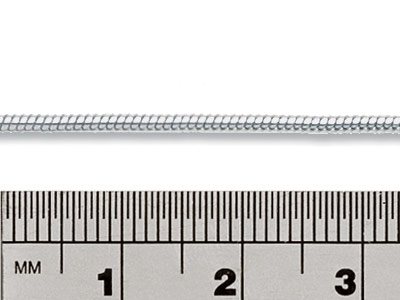 Cadena De Serpiente Redonda 1,90 mm, Plata 925 - Imagen Estandar - 2