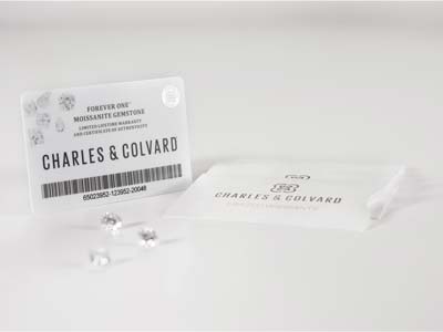 Charles & Colvard Moissanite, Forever One, Round Brilliant 4mm, Colour D E F - Imagen Estandar - 3