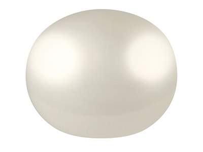 Botn De Perla De Agua Dulce Semi-perforado, 6,00 - 6,50mm, Blanco, Par