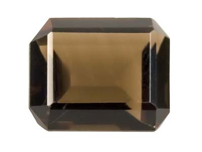 Cuarzo Ahumado Octagonal, 14 X 10 MM