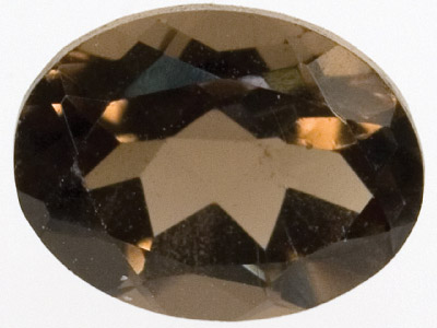 Cuarzo Ahumado Ovalado, 8 X 6mm