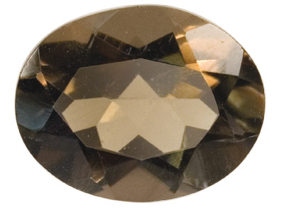 Cuarzo Ahumado Ovalado, 10 X 8 mm - Imagen Estandar - 1
