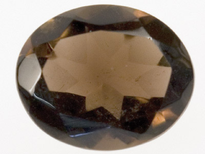 Cuarzo Ahumado Ovalado, 12 X 10 mm - Imagen Estandar - 1