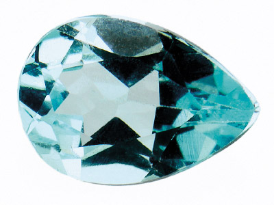 Topacio Azul Cielo Tratado, Forma Pera 8 X 5 mm - Imagen Estandar - 1