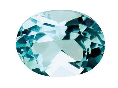 Topacio Azul Cielo Tratado, Ovalado9 X 7 mm - Imagen Estandar - 1