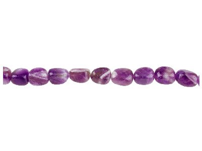 Amatista, Pepita De Piedra Fina 8 X10 mm, Tira De 40 cm De 8 X 10 MM - Imagen Estandar - 1