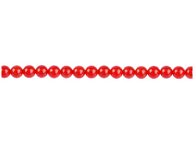 Abalorios Redondos Semipreciosos De ágata Roja De 4mm, Hilo De 16