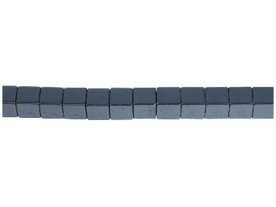 Sarta De 40 Cm 16  In  De Abaloriosde 6 Mm, Cbicos, Semipreciosos Y De Hematita