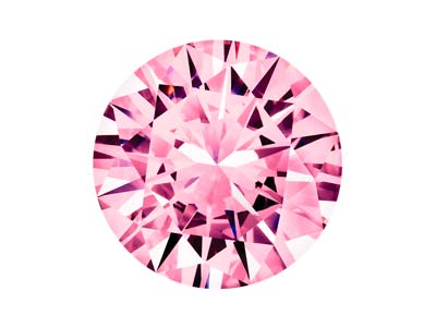 Óxido De Circonio, Alfa Brillante, 1,00 mm, Rosa, Preciosa - Imagen Estandar - 1