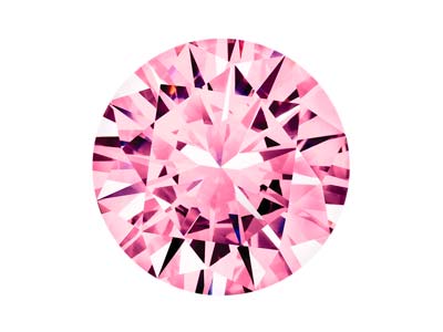 Óxido De Circonio, Alfa Brillante, 3,50 mm, Rosa, Preciosa - Imagen Estandar - 1