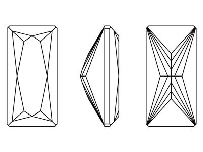 Óxido De Circonio, Tamaño Baguette,5 X 2,50 mm, Blanco, Preciosa - Imagen Estandar - 3