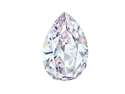 Óxido De Circonio, Pera, 6 X 4 mm, Blanco, Preciosa - Imagen Estandar - 2