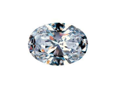 xido De Circonio, Oval, 6 X 4mm, Blanco, Preciosa