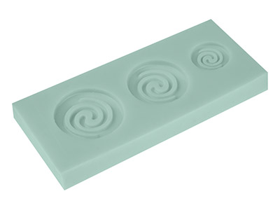 Molde De Silicona Flexible Con El Diseño De Un Espiral