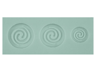 Molde De Silicona Flexible Con El Diseño De Un Espiral - Imagen Estandar - 2