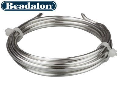 Alambre De Cobre Plateado Artisticwire De Beadalon De 2,50 mm, Carretede 1,50 Metros - Imagen Estandar - 2
