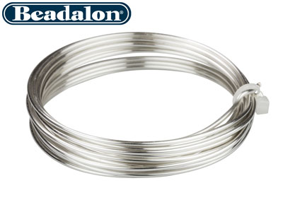 Hilo Artistic Wire Calibre 14 De Beadalon Chapado En Plata De 3,1 M - Imagen Estandar - 2