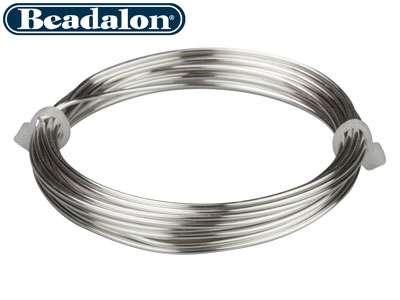 Fils Beadalon, 1,30 Mm, Alambre De Cobre Plateado, Bobina De 3,10 Metros - Imagen Estandar - 2