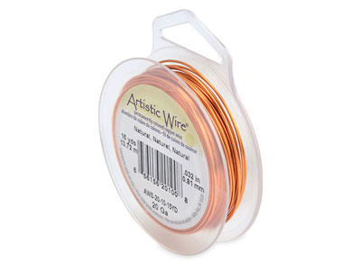 Hilo Artistic Wire Calibre 20 De Beadalon Natural De 13,7 M - Imagen Estandar - 1