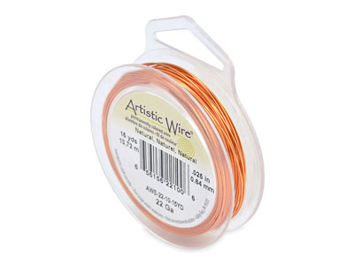 Hilo Artistic Wire Calibre 22 De Beadalon Natural De 13,7 M - Imagen Estandar - 1