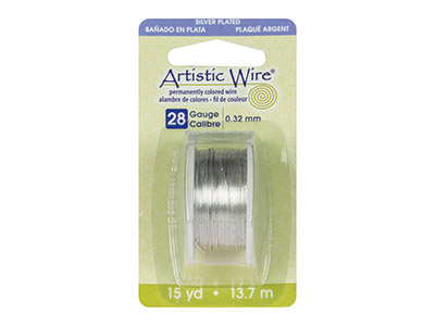Beadalon Artistic Wire 28 Gauge Sil Pltd 13.7m - Imagen Estandar - 3