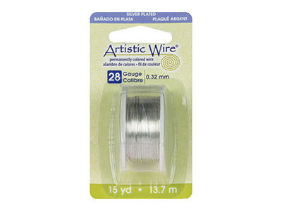 Alambre De Plata Chapado Artisticwire De Beadalon De 0,32 mm, Carrete De 13,70 Metros - Imagen Estandar - 3