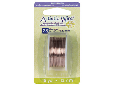 Alambre Chapado En Plata Rosa, 0,32mm, Artistic Wire De Beadalon, Car Rete De 13,70 Metros - Imagen Estandar - 3