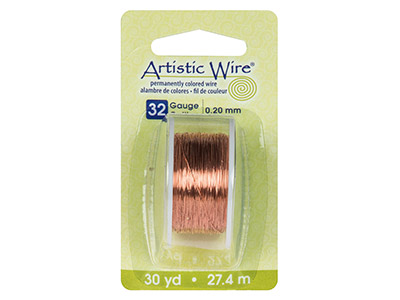Alambre De Cobre Desnudo Beadalon Artistic Wire De 0,20 mm, Carrete De27,40 Metros - Imagen Estandar - 3