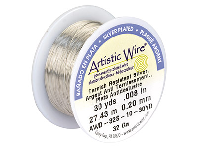 Alambre Chapado En Plata Artisticwire De Beadalon De 0,20 mm, Carrete De 27,40 Metros - Imagen Estandar - 1